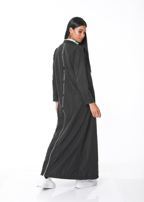 TECHNICAL JACKET FULL LENGTH, BLACK