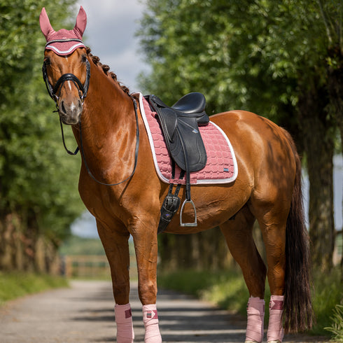 DRESSAGE SADDLE PAD, FLIRTY FLAMINGO