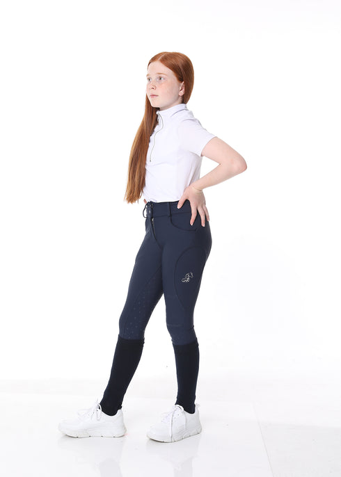 YOUTH RIDERS SOFTSKIN BREECHES, NAVY