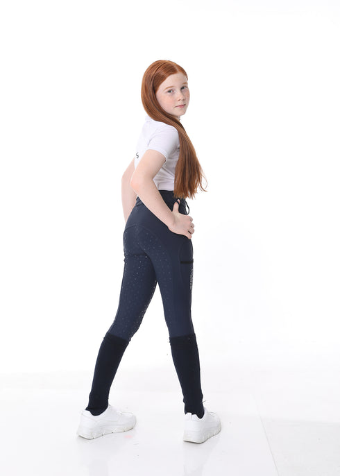 YOUTH RIDERS SOFTSKIN BREECHES, NAVY